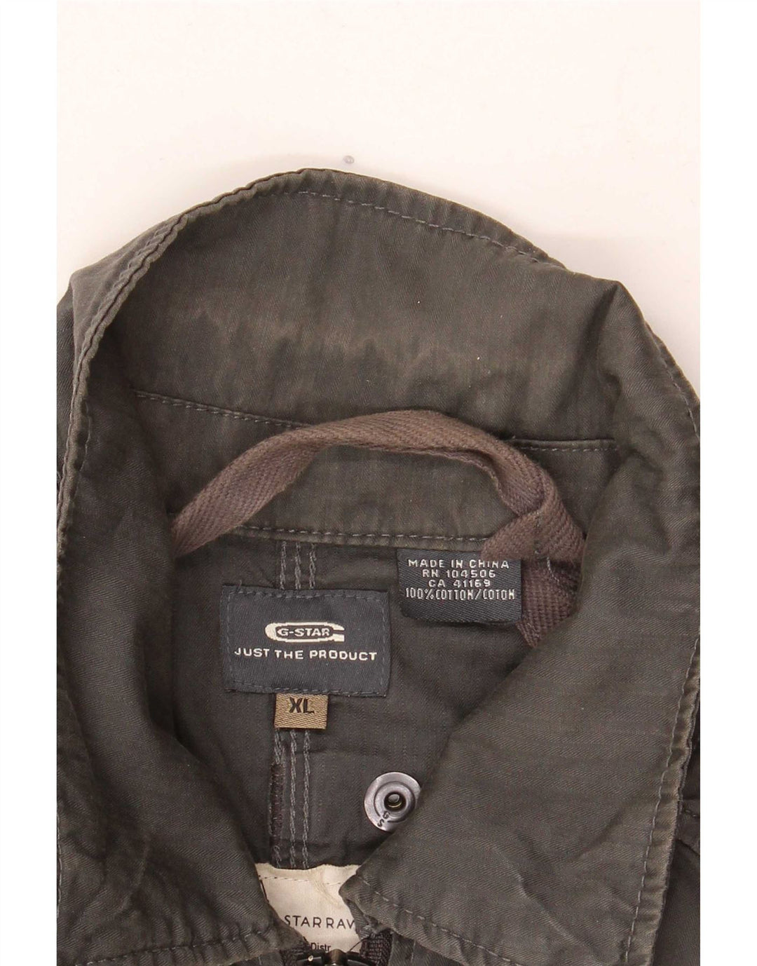 Jaqueta utilitária masculina G-Star UK 42 XL algodão cáqui