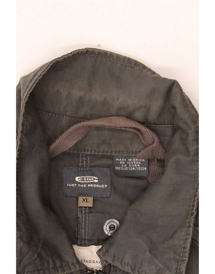 Jaqueta utilitária masculina G-Star UK 42 XL algodão cáqui