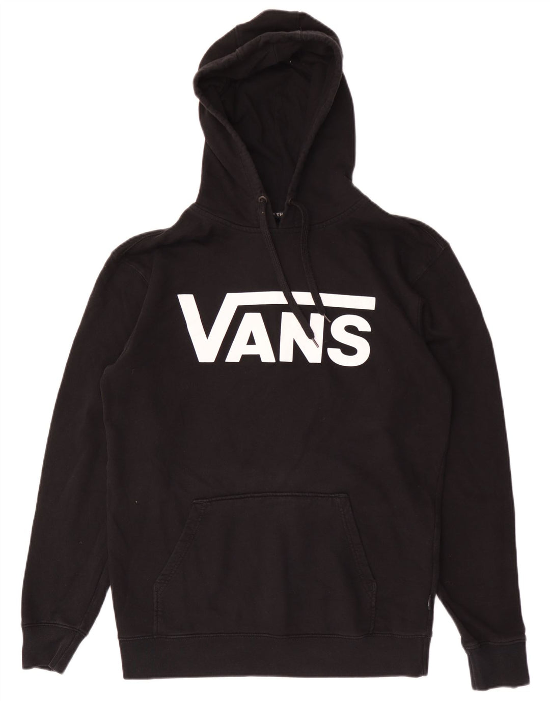 Vans masculino gráfico moletom com capuz médio algodão preto