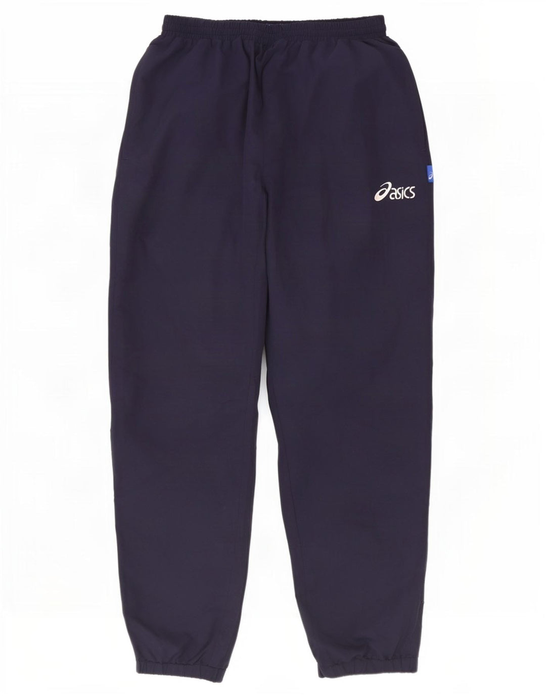 Calça de treino masculina Asics Joggers grande poliéster azul marinho