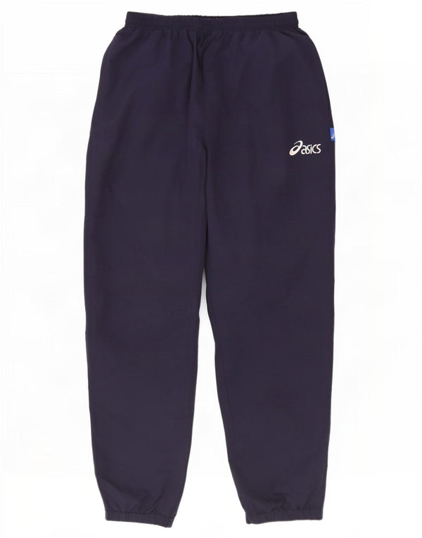 Calça de treino masculina Asics Joggers grande poliéster azul marinho
