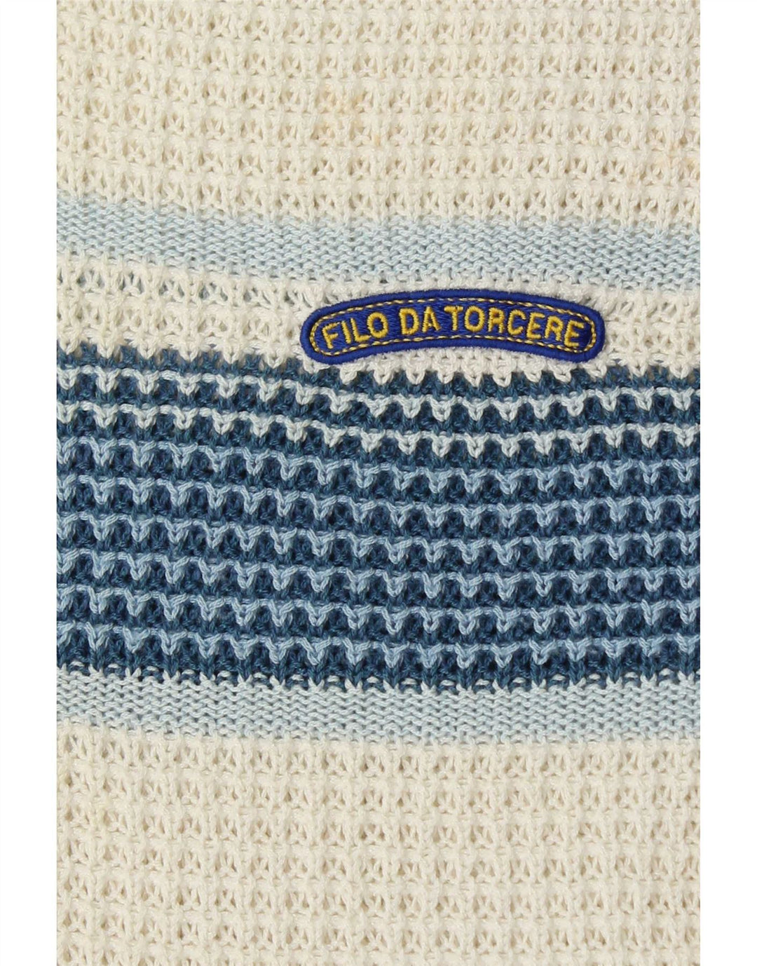 Suéter vintage masculino com decote em V grande bloco colorido branco