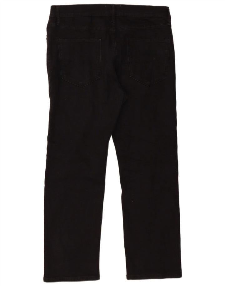 Jeans retos masculinos Marks & Spencer W34 L29 algodão preto
