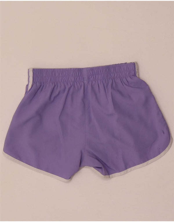 Shorts esportivos femininos Adidas UK 4 XS roxo poliéster