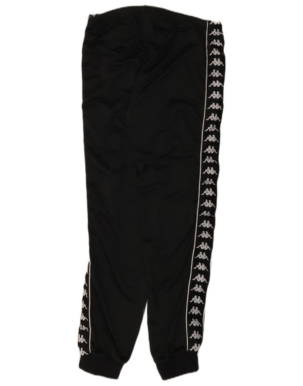 Calça feminina Kappa com estampa gráfica e jogging UK 14 grande preta