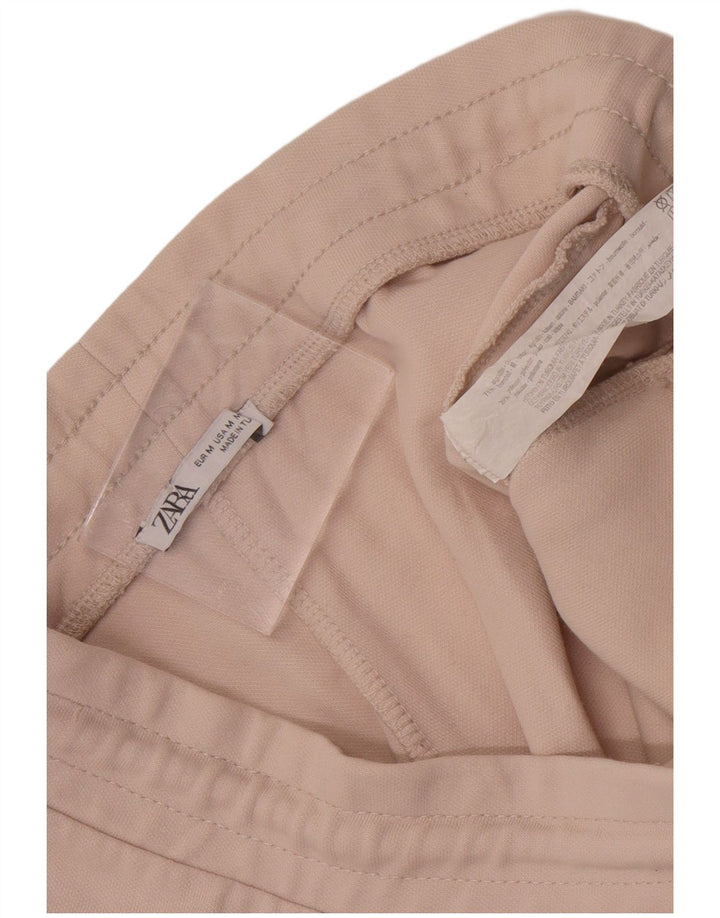 Zara Mens Sport Shorts Médio Algodão Rosa
