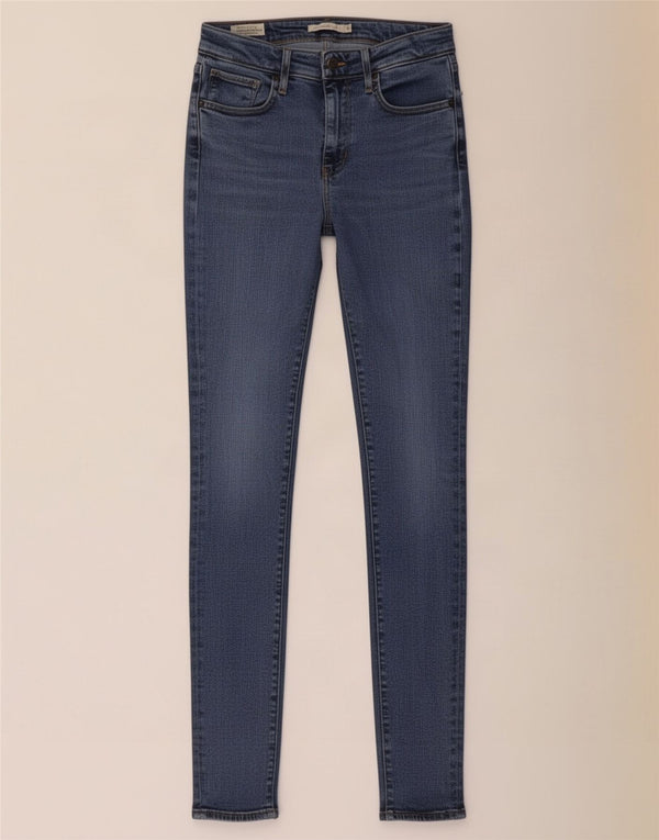 Levi's Womens 721 High Rise Skinny Jeans W27 L27 Blue Lyocell