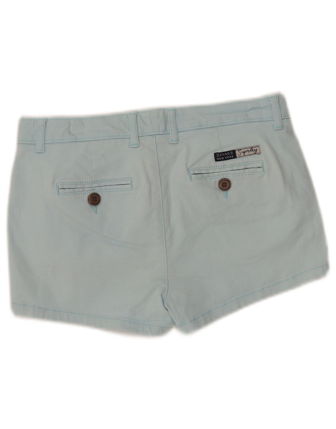 Shorts chino feminino SUPERDRY UK 6 XS W25 azul