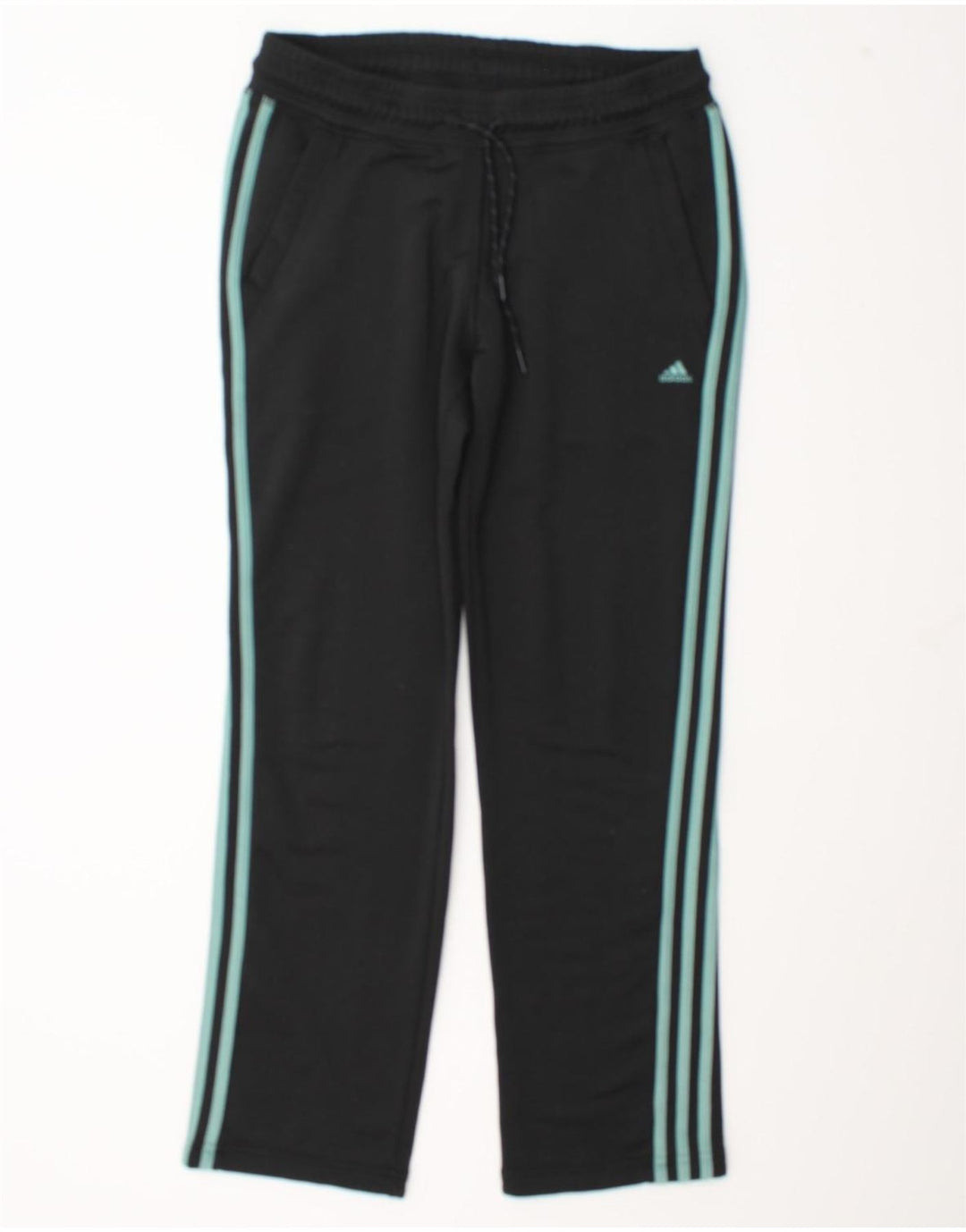 Calças de treino femininas Adidas UK 12/14 médio preto