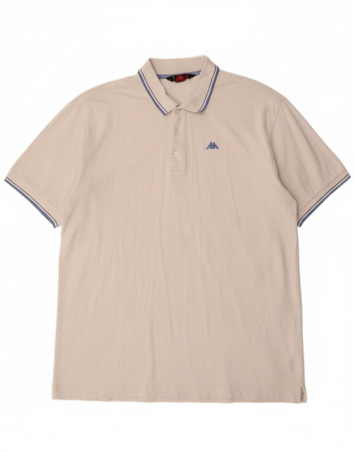 Camisa polo masculina KAPPA 2XL algodão branco