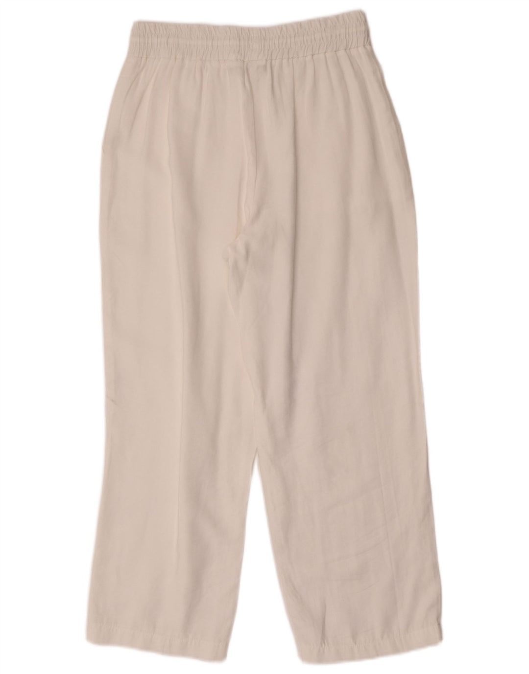 Calça feminina Zara cortada pequena W26 L25 branca modal