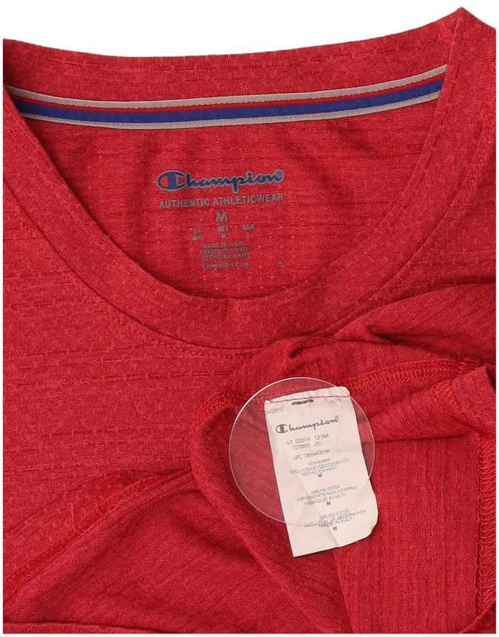 Camiseta masculina Champion Top Médio Poliéster Vermelho
