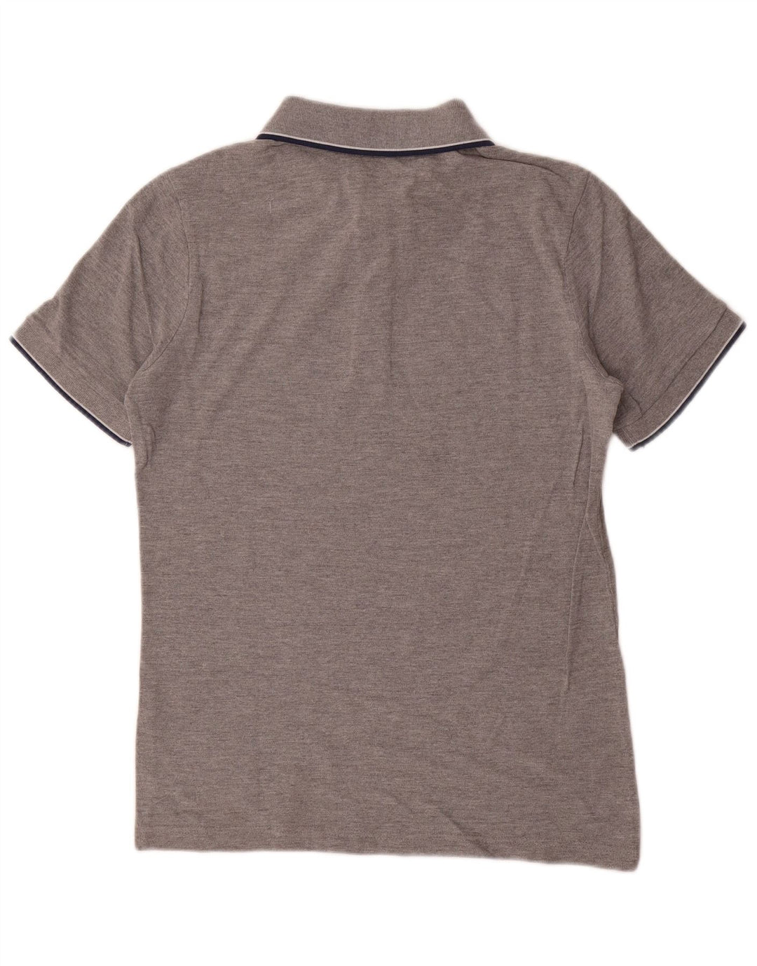 Camisa polo masculina Kappa pequena cinza manchada