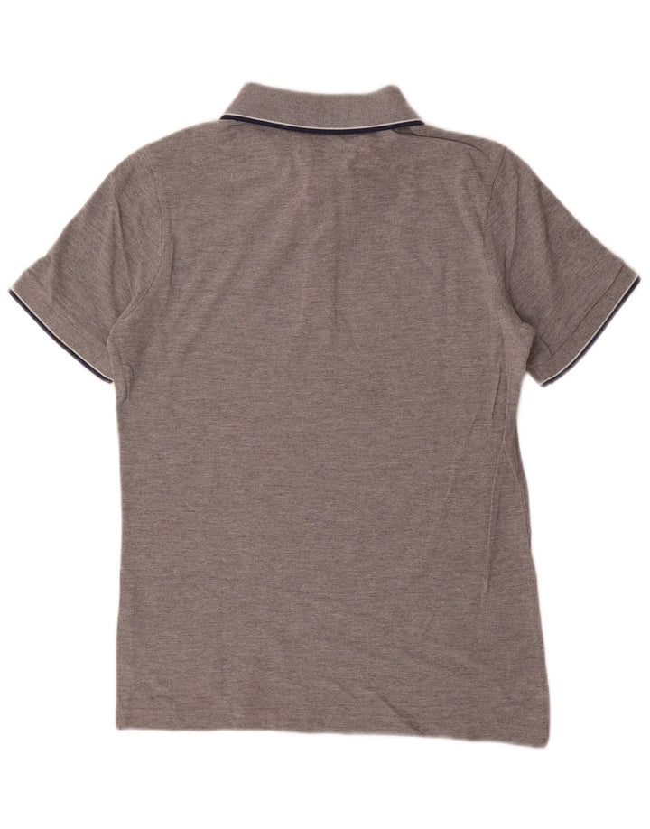 Camisa polo masculina Kappa pequena cinza manchada