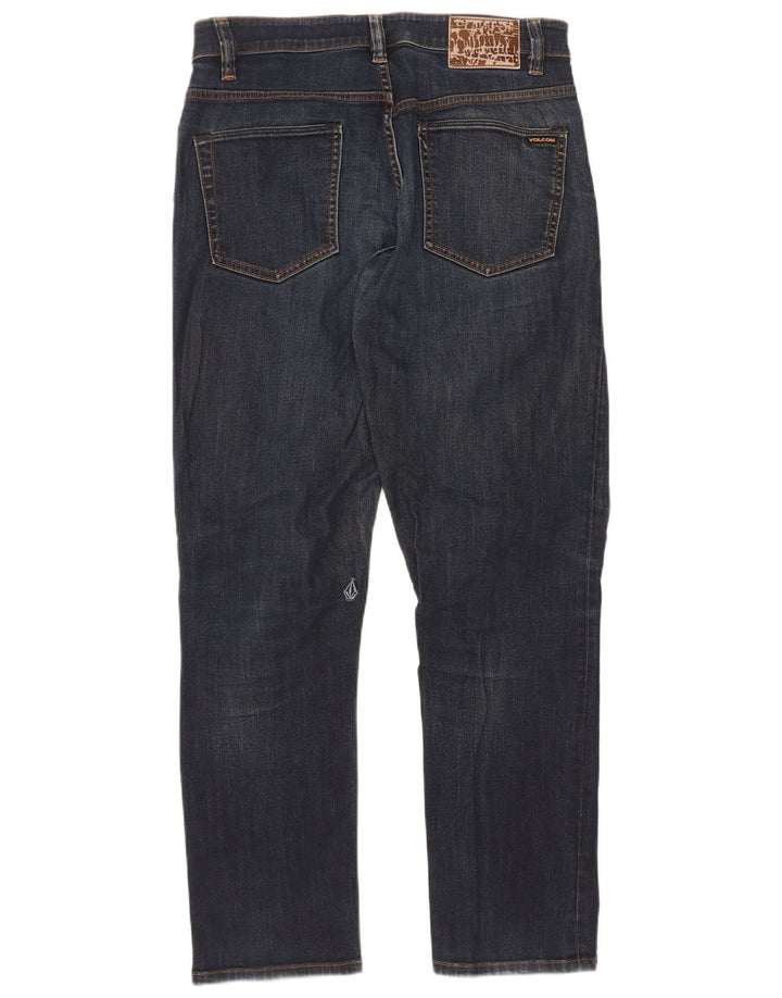 Volcom Masculino Solver Straight Jeans W30 L30 Azul Marinho
