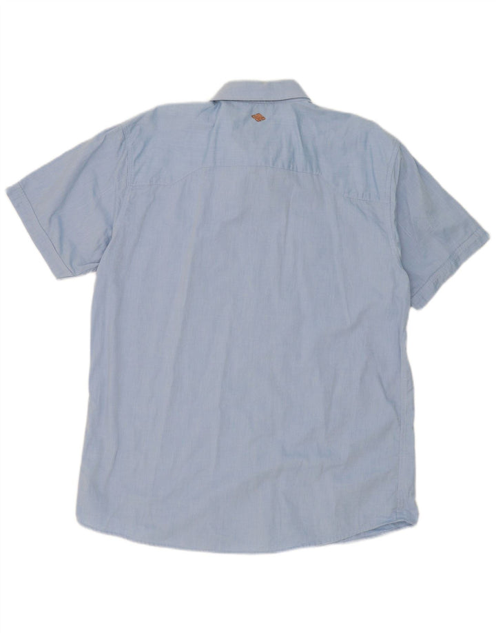 Camisa masculina de manga curta JACK & JONES 2XL algodão azul