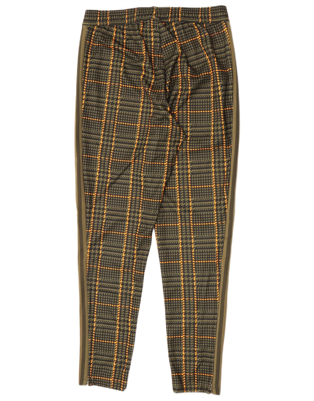 Adidas Mens Treino Calças Médio Verde Houndstooth Poliéster