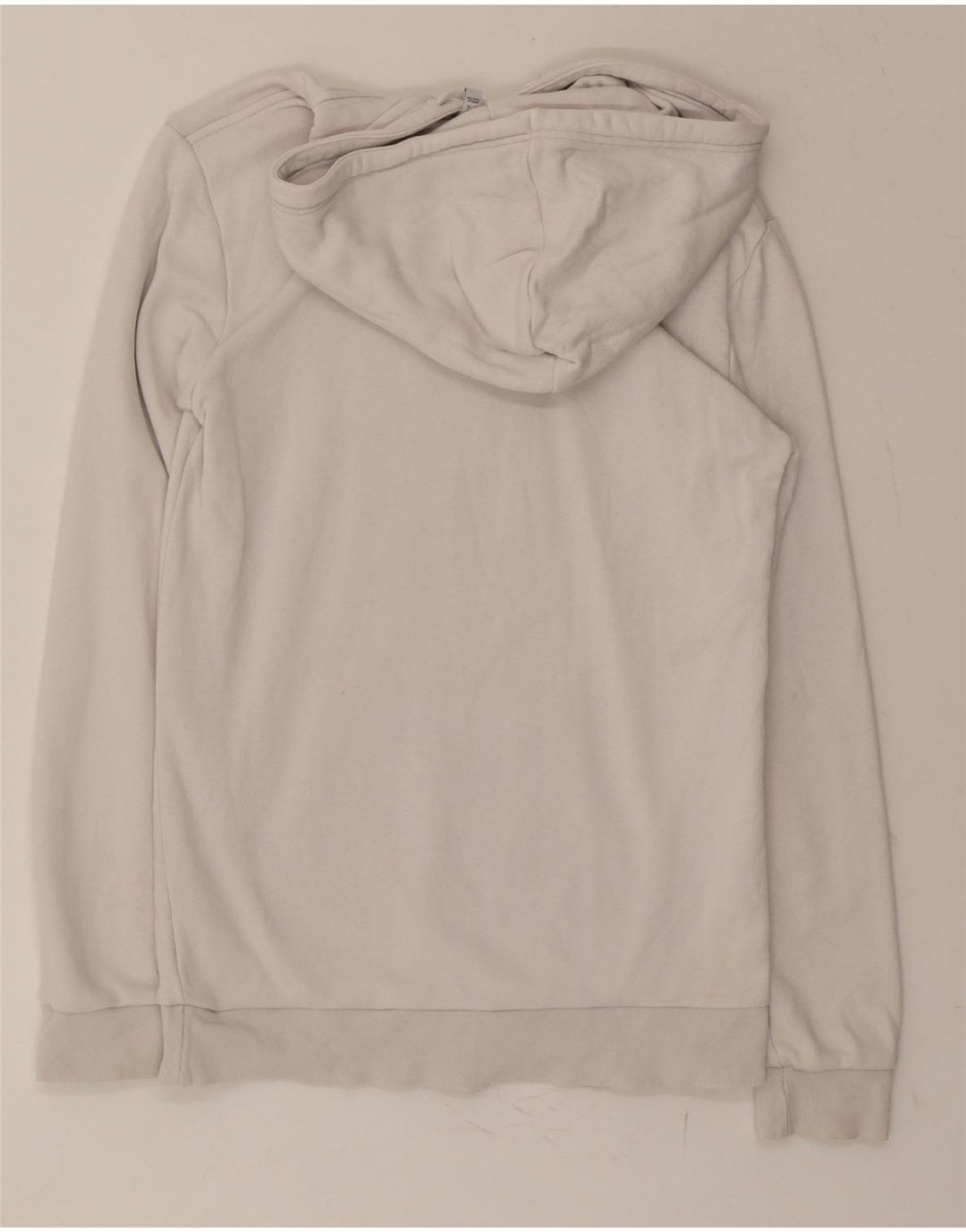 ADIDAS Mens Graphic Hoodie Jumper XS White Cotton Vintage Adidas and Second-Hand Adidas from Messina Hembry 