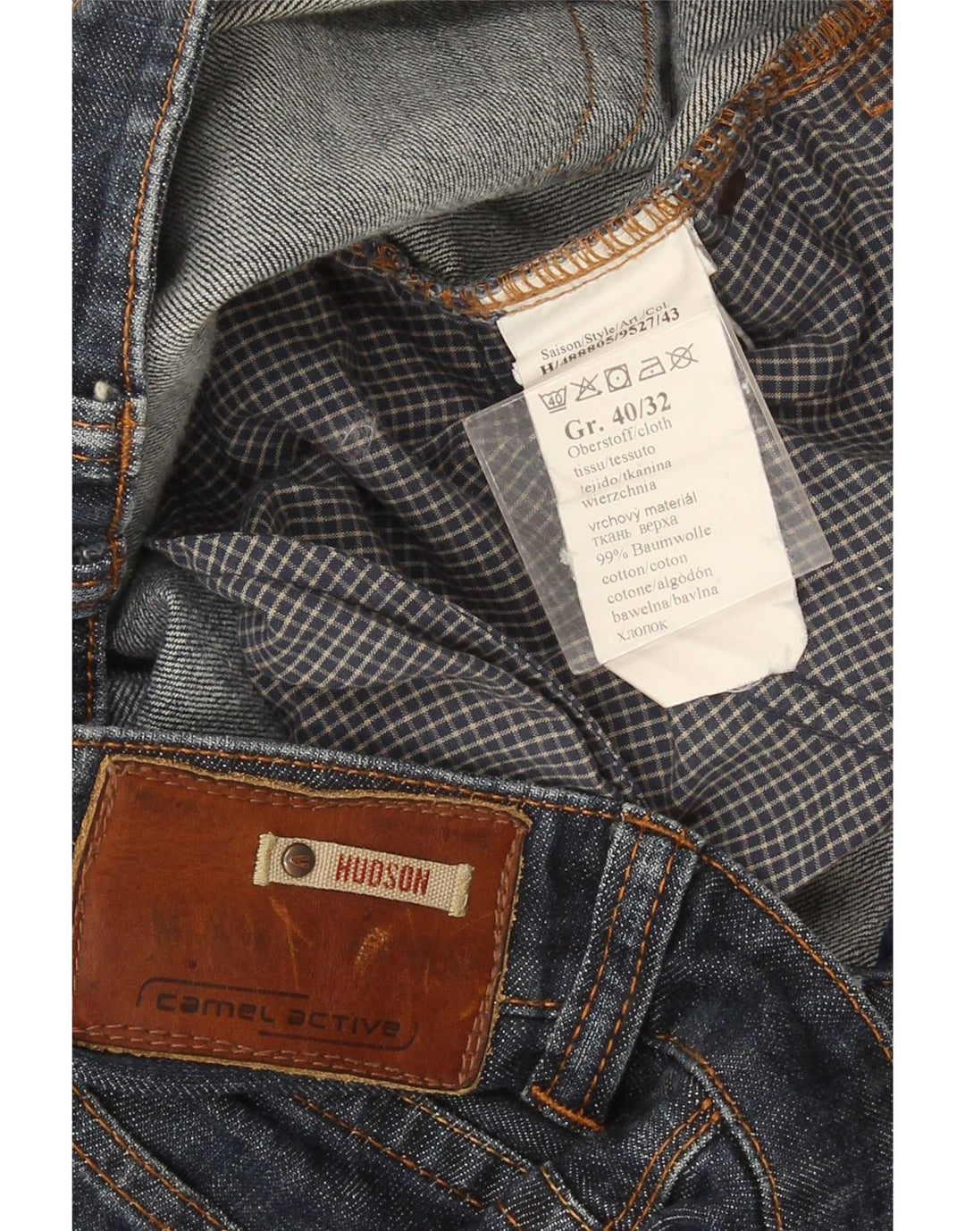 Camel Active Masculino Hudson Straight Jeans W40 L32 Azul Algodão