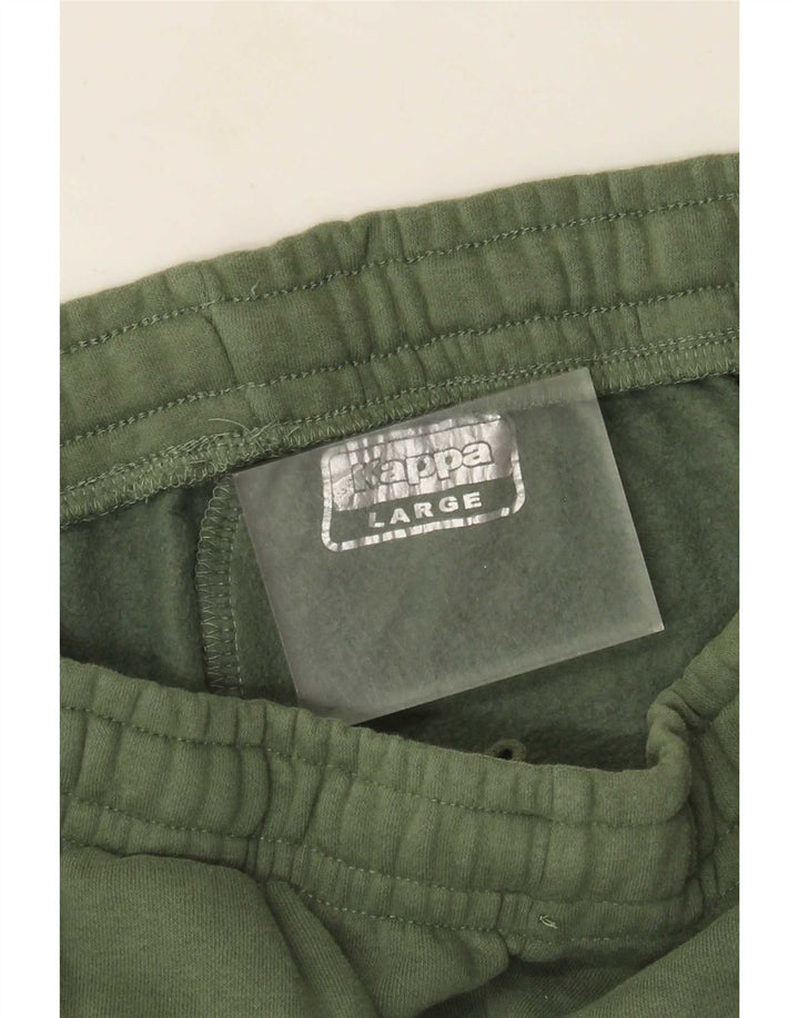 Calça de treino masculina Kappa Graphic Joggers grande verde
