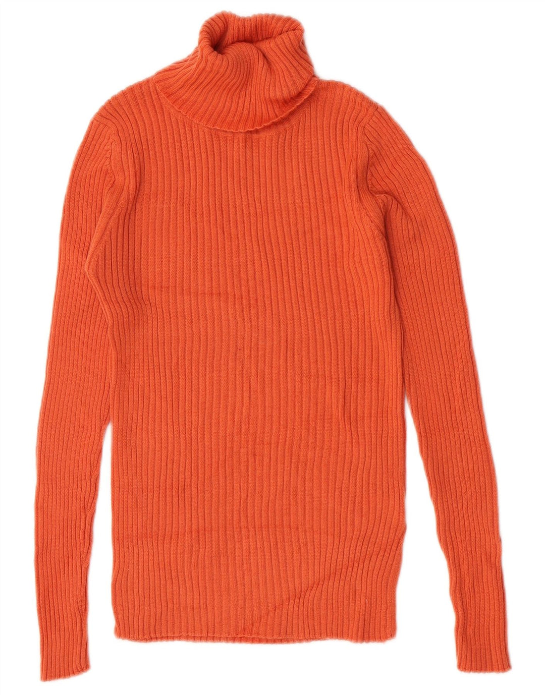 Suéter feminino Hobbs com gola redonda e lã laranja médio UK 12