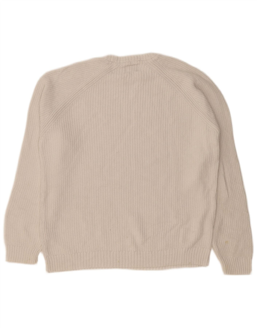 Zara Suéter masculino com gola redonda pequeno branco