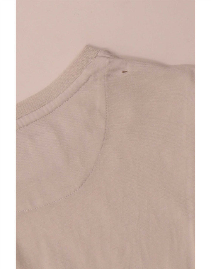 Camiseta masculina Lyle & Scott pequena de algodão branco