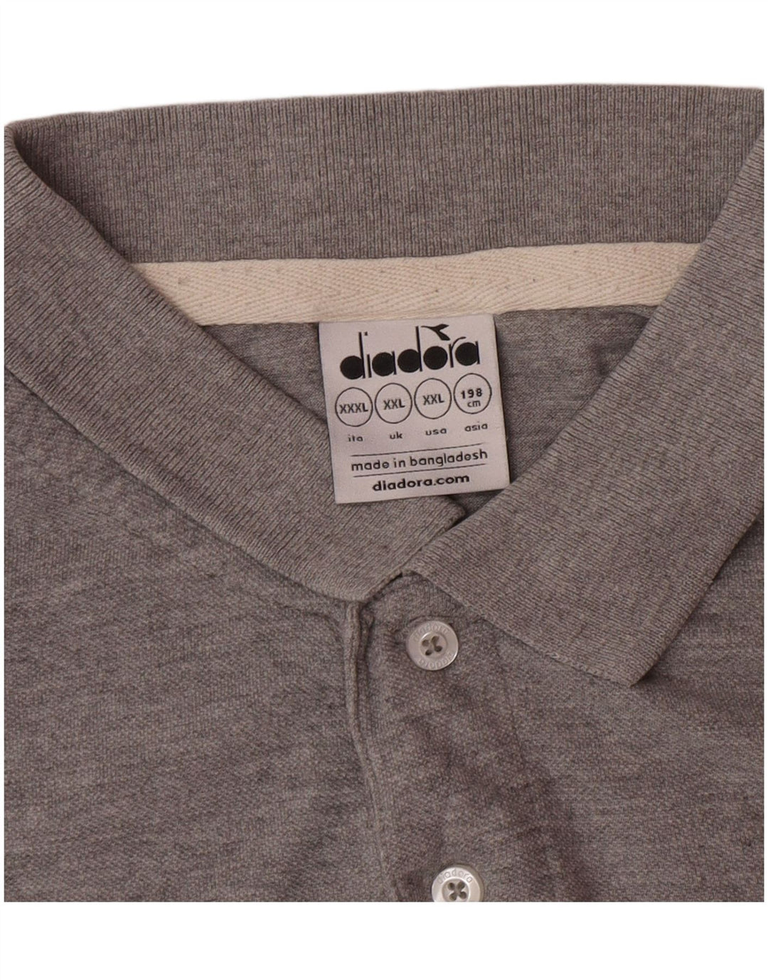 Camisa polo masculina Diadora 2XL cinza