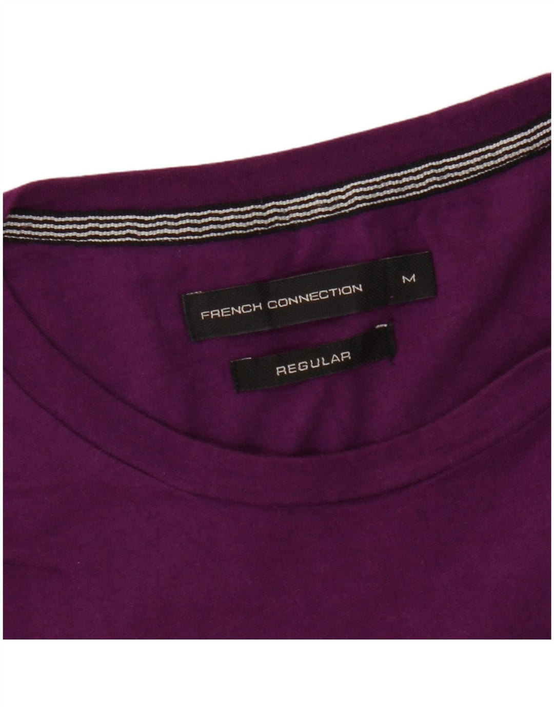 Camiseta masculina regular French Connection Top médio roxo