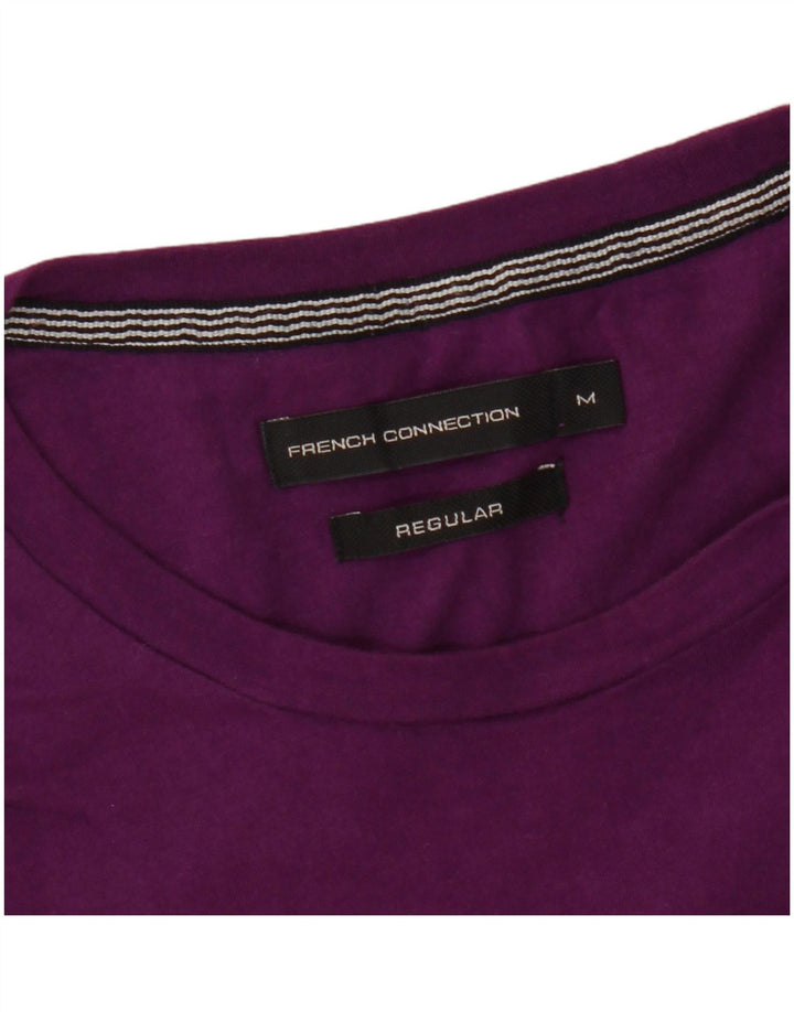 Camiseta masculina regular French Connection Top médio roxo