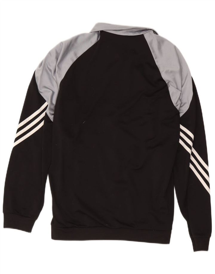 Adidas Mens Treino Top Jaqueta Médio Preto Colorblock Poliéster