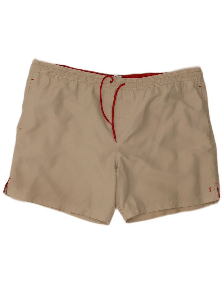 Shorts de natação masculino Marks & Spencer XL bege poliéster
