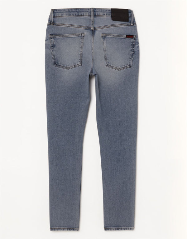 Superdry Jeans skinny masculino desgastado W32 L27 algodão azul
