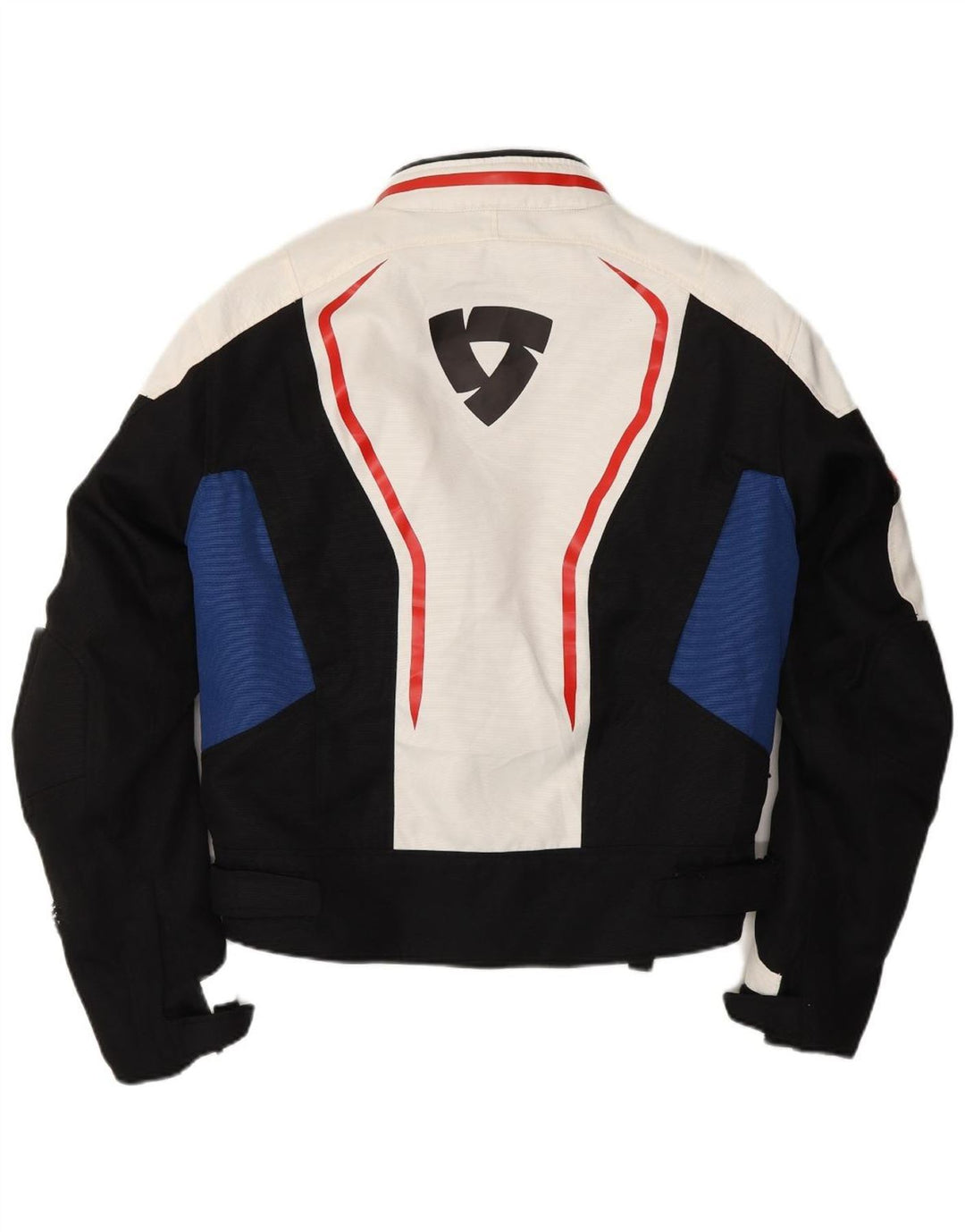 Jaqueta masculina REV'IT para motociclista UK 36 motocicleta pequena em bloco branco esbranquiçado