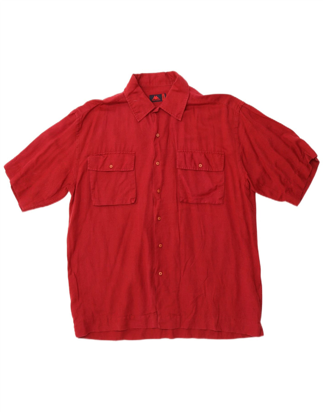 Camisa masculina de manga curta KAPPA grande algodão Borgonha