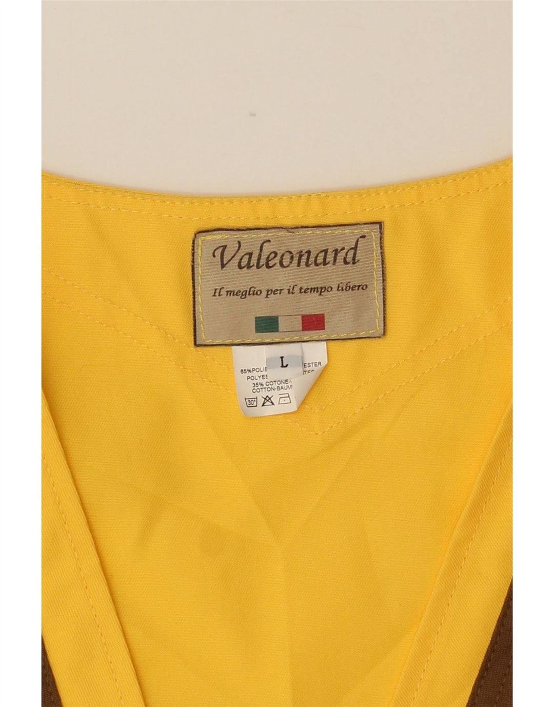 Colete Utilitário Masculino VINTAGE UK 40 Grande Poliéster Colourblock Amarelo