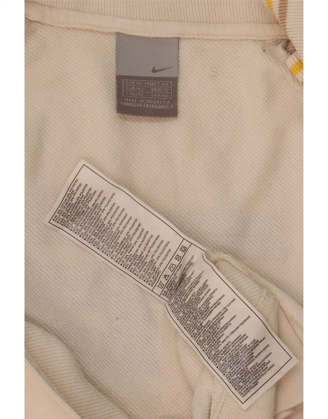 Jaqueta Nike feminina com agasalho gráfico UK 10/12 médio branco colorblock