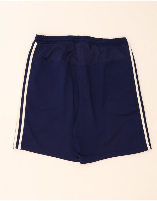 Shorts esportivos masculinos ADIDAS grandes poliéster azul marinho