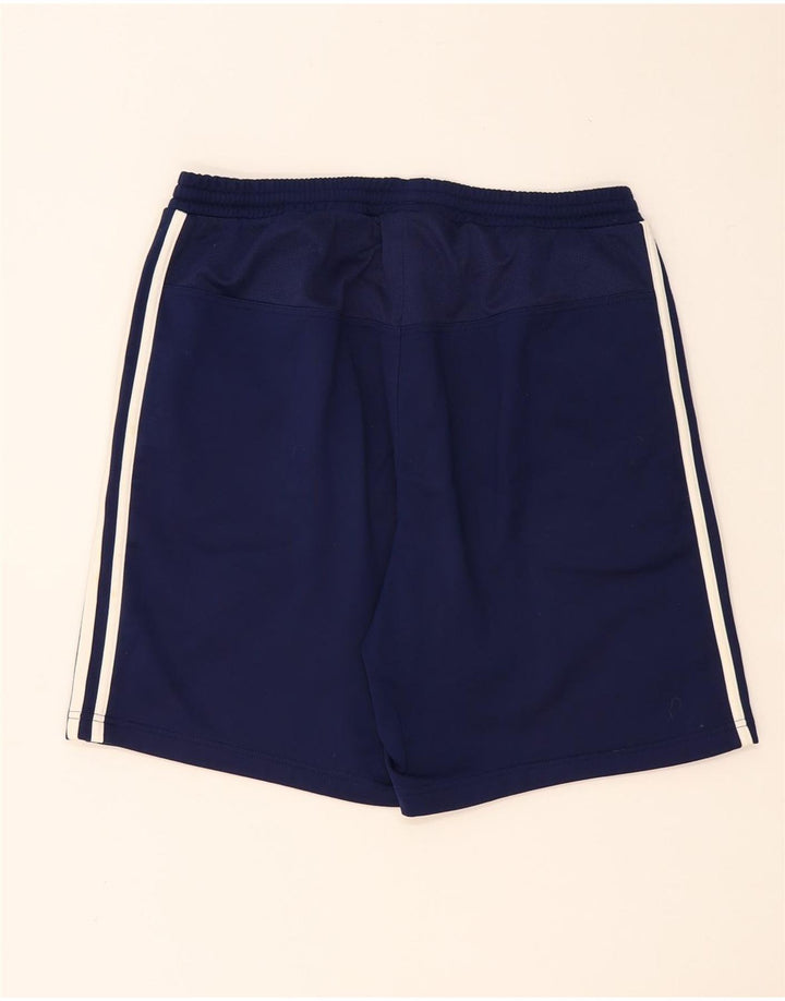 Shorts esportivos masculinos ADIDAS grandes poliéster azul marinho