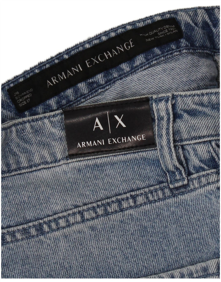 Calça Jeans Feminina Armani Exchange Boyfriend W27 L25 Azul