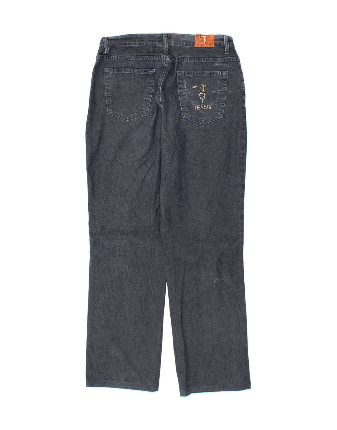 TRUSSARDI Womens Straight Jeans W32 L31 Blue Cotton Vintage Trussardi and Second-Hand Trussardi from Messina Hembry 