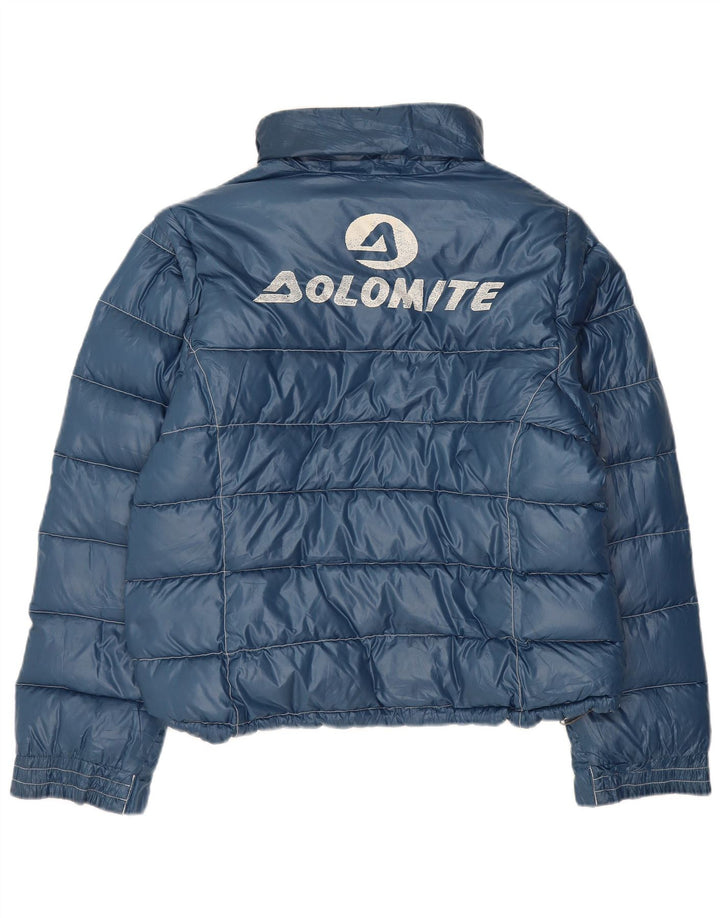 Jaqueta feminina Dolomite Crop Graphic acolchoada UK 18 XL azul colorblock