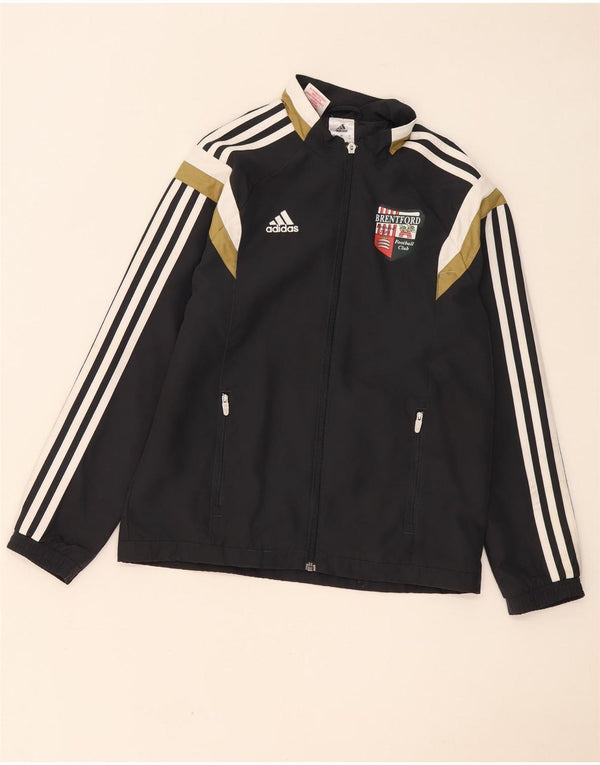 Jaqueta Adidas Boys Brentford FC Treino Top 11-12 Anos Preto Colorblock