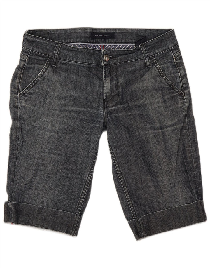 Bermuda jeans feminina Tommy Hilfiger W28 algodão azul médio