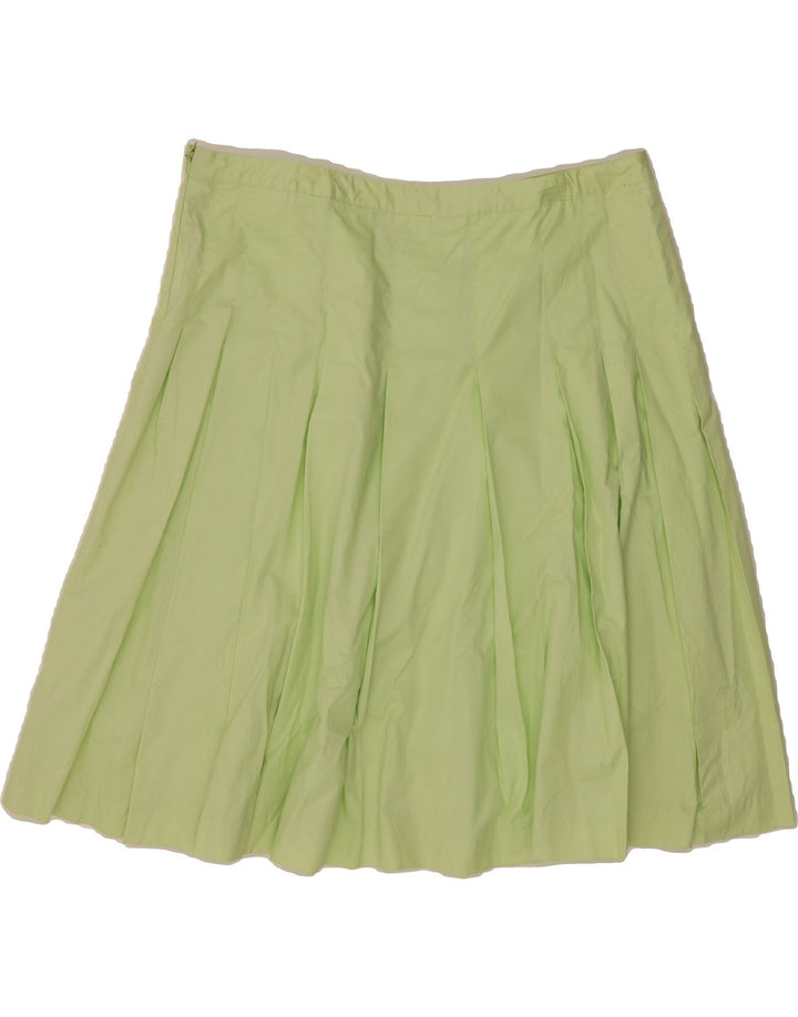 MOSSIMO Womens A-Line Skirt US 12 Large W34 Green Cotton Vintage Mossimo and Second-Hand Mossimo from Messina Hembry 