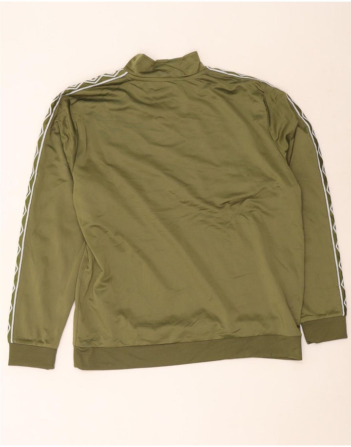 Moletom masculino Umbro com zíper e gola em poliéster verde XL