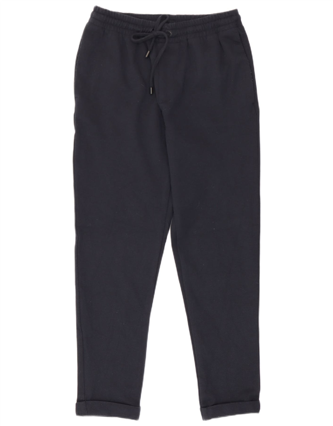 Zara Mens Slim Chino Calças Pequenas W30 L26 Azul Marinho