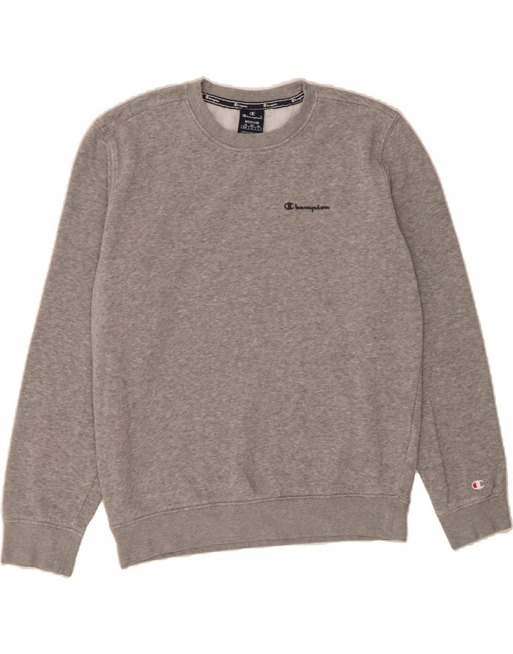 CHAMPION Womens Sweatshirt Jumper UK 14 Medium Grey Cotton Vintage Champion and Second-Hand Champion from Messina Hembry 