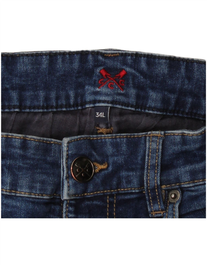 Crew Clothing Masculino Slim Jeans W32 L34 Azul