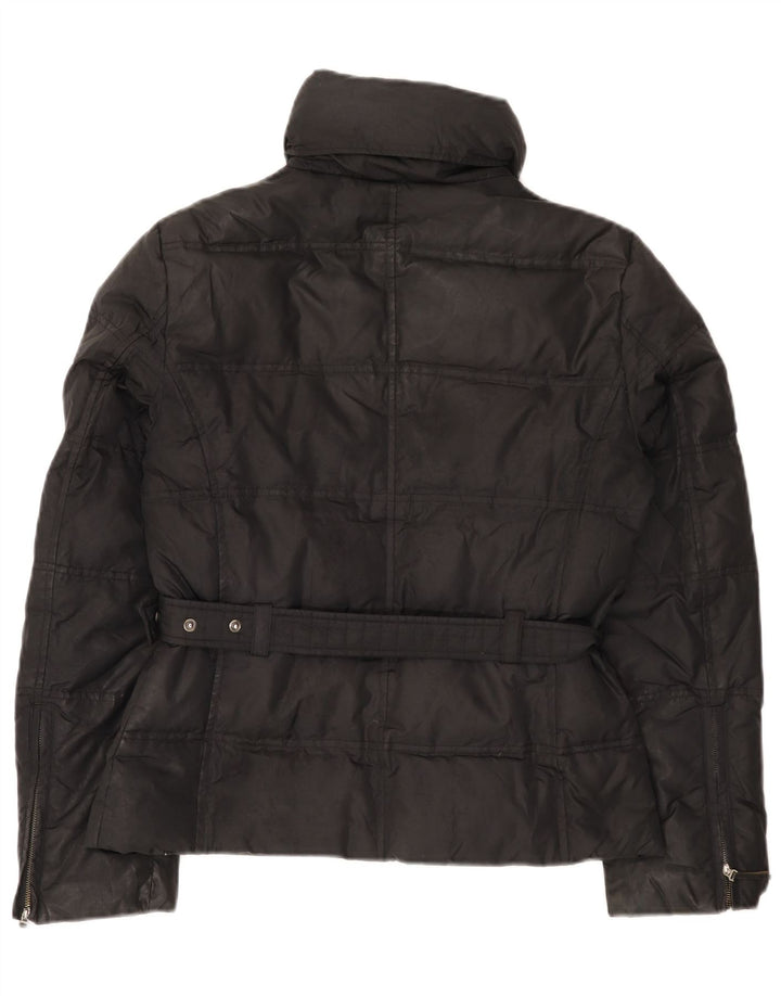 Jaqueta acolchoada feminina Zara UK 14 grande preta